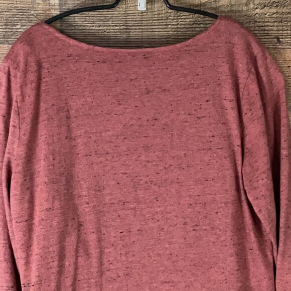 Miraclebody by Miraclesuit Cropped Sleeve Top Heathered Pink Size Medium - Picture 5 of 8